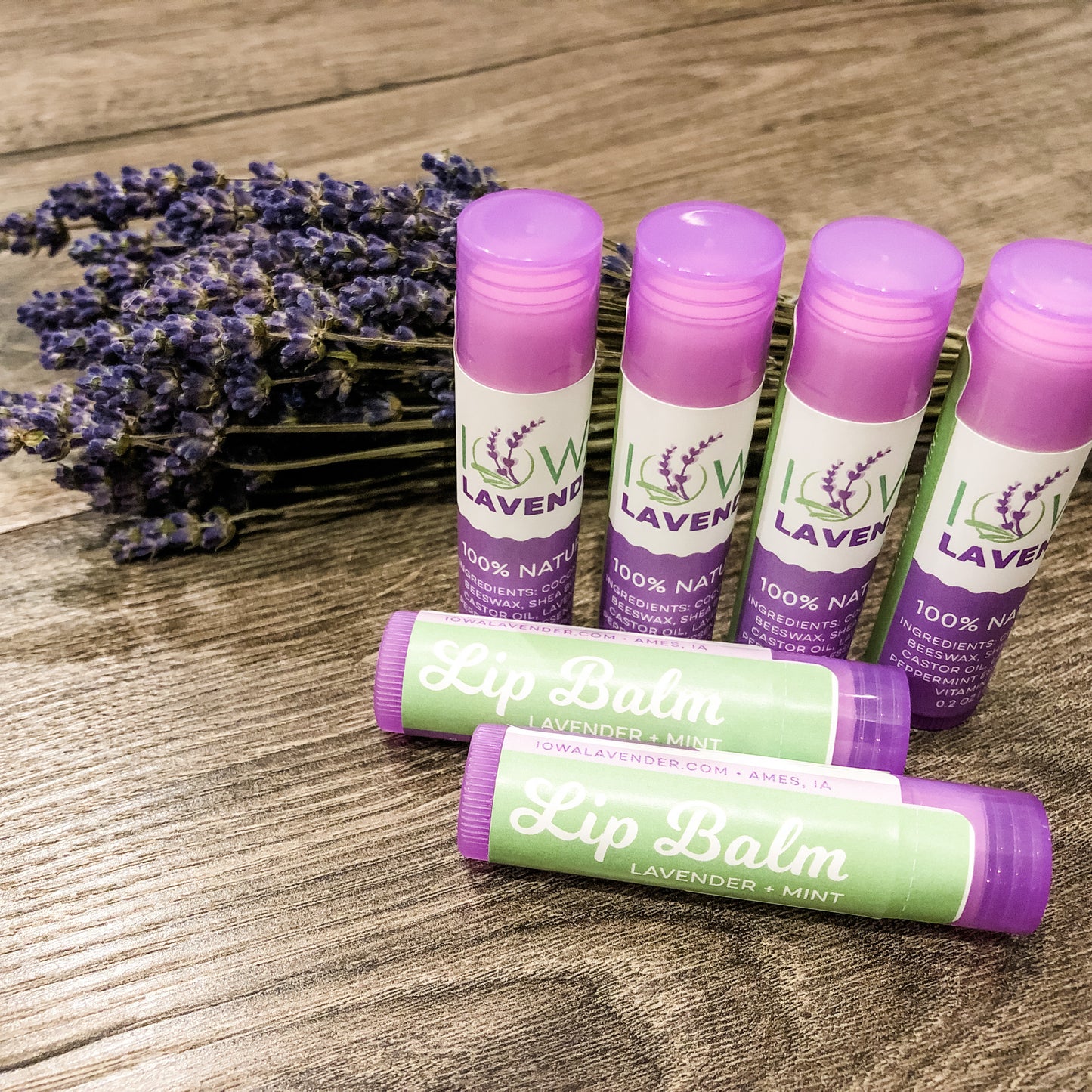 Lavender Mint Lip Balm Stick.