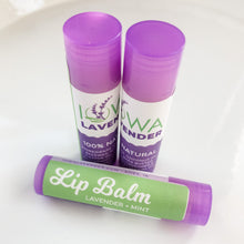 Load image into Gallery viewer, Lavender Mint Lip Balm Stick.
